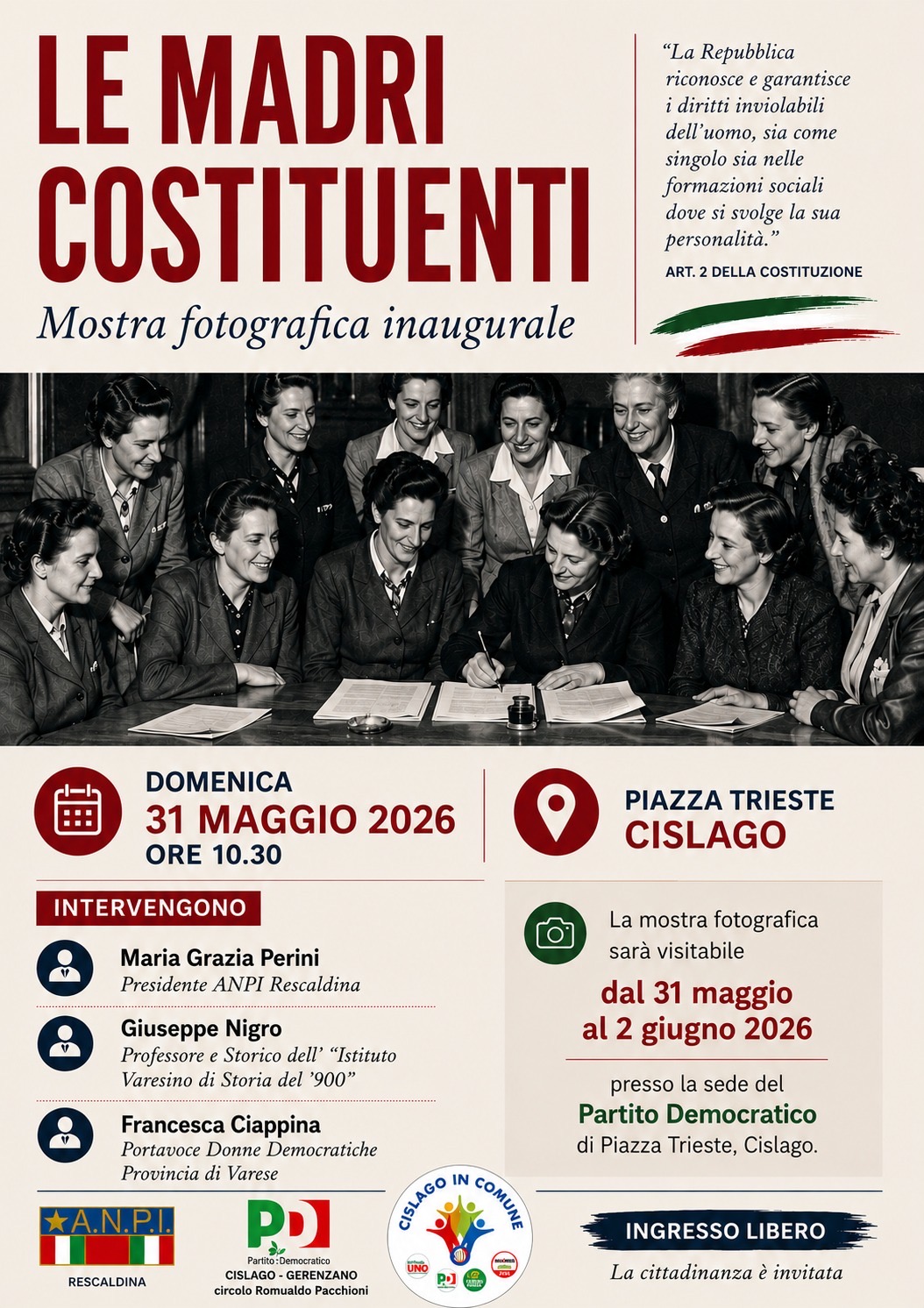 Al LAVORO PER RICORDARE LE PROTAGONISTE